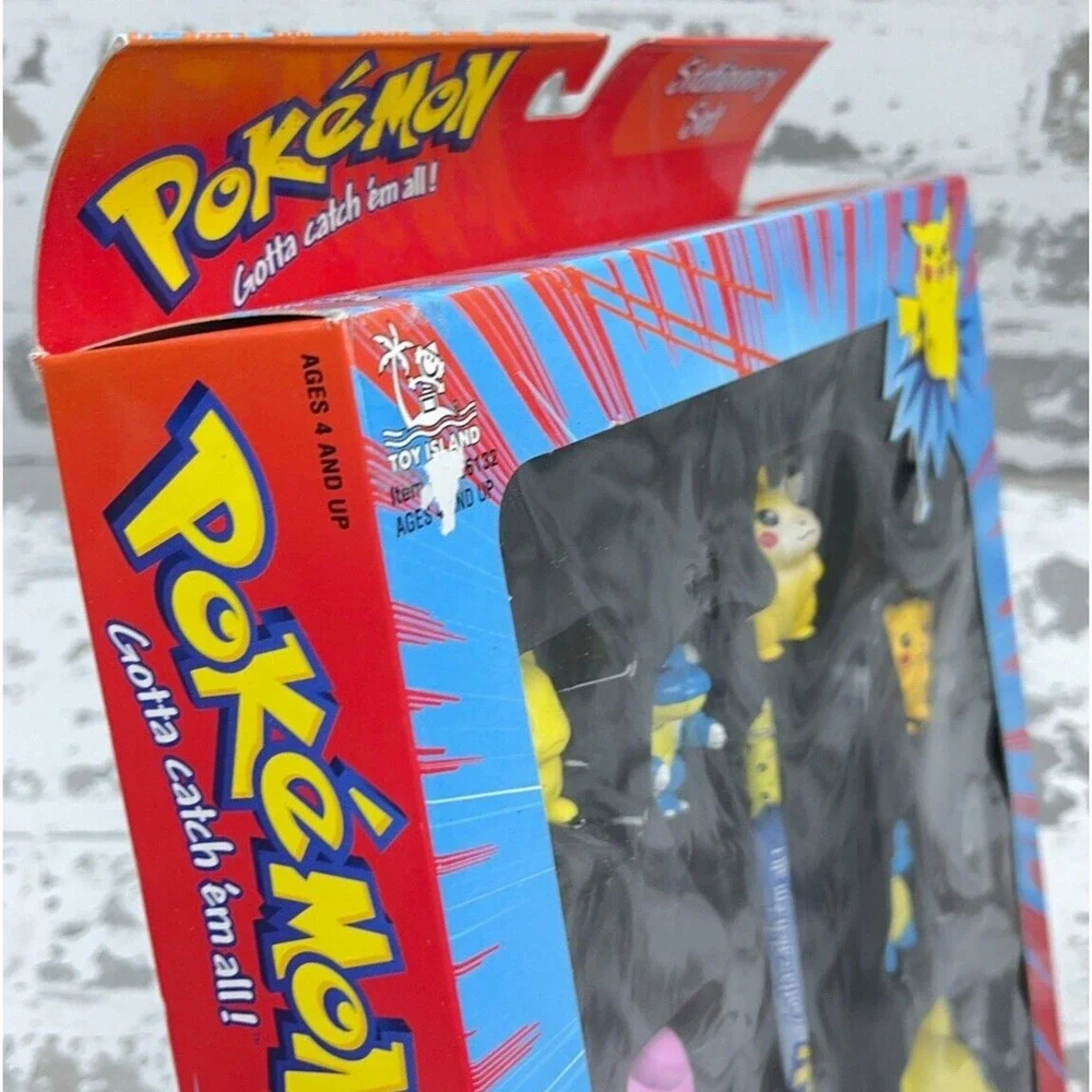 Vintage Pokemon Stationary Set New In‎ Box Pencil Sharpener Eraser 90s Y2K NOS